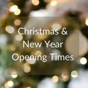 Christmas & New Year’s Opening Hours