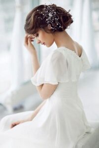 Vintage bridal hairstyles in Galway